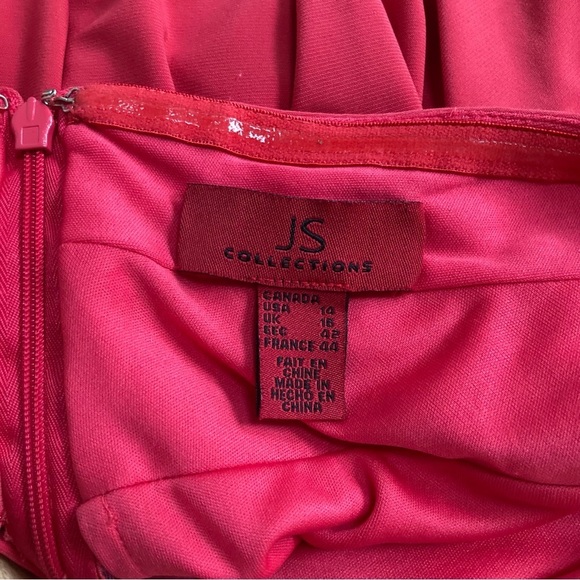 JS Collections Red Strapless Dress - Picture 9 of 12